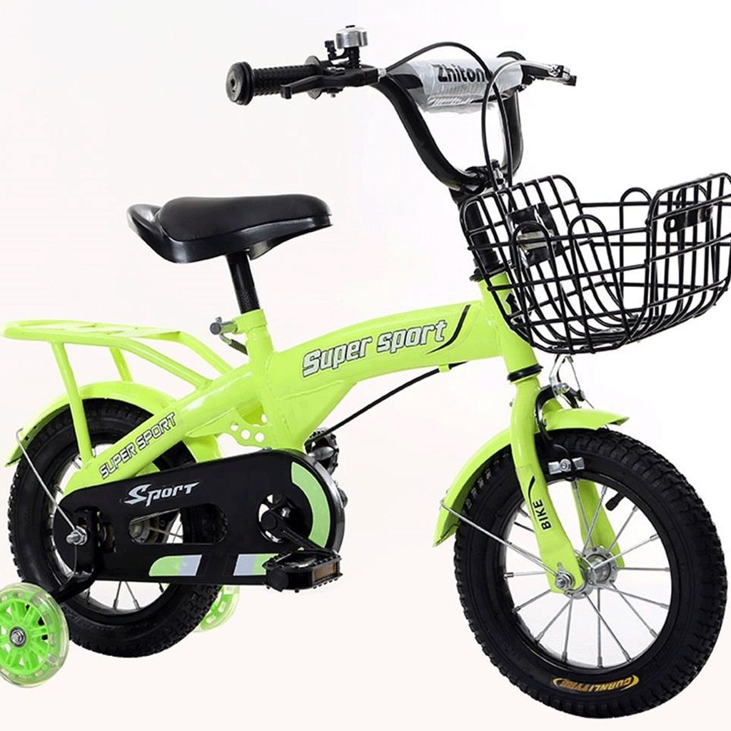 高級感 子ども用自転車 16 16 Inches Inches B07dchd7sh 色 サイズ さいず 緑 子供の三輪車2 8歳の男性と女性のベビー自転車の子供は自転車のインフレータブルホイールをプッシュ Inches 緑 緑 16 正規品質保証