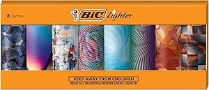 BIC Special Edition Geometric Series Lighters, Set of 8 Lighters