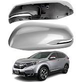 LOIYLLEN Driver Side Mirror Cover Replacement for Honda CRV 2017-2022, HRV 2016-2022 - Left Side Mirror Covers, Rear View Mirror Cap Accessories Grey, With Lamp