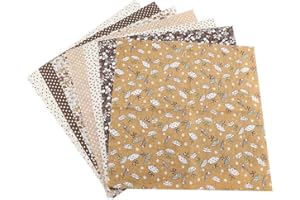 Cotton Fabric, DIY Assorted Squares PreCut Bedding Kit Quarters Bundle, 3 Colors, for Crafting, Home Decoration, Quilting