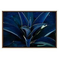 SIGNWIN Framed Canvas Wall Art Ultra Violet Duotone Aloe Vera Agave Plant Botanical Succulent Photography Minimalism Modern Closeup Dramatic for Living Room, Bedroom, Office - 16