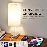 Aooshine Touch Control Bedside Lamps Set of 2 3-Way Dimmable USB-C Ports view 3