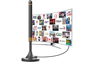TV Antenna for Canada Local Channels - 560+ Mile Range Indoor OTA Antenna for Smart TV & Older TVs, Supports 8K 4K 1080p ATSC