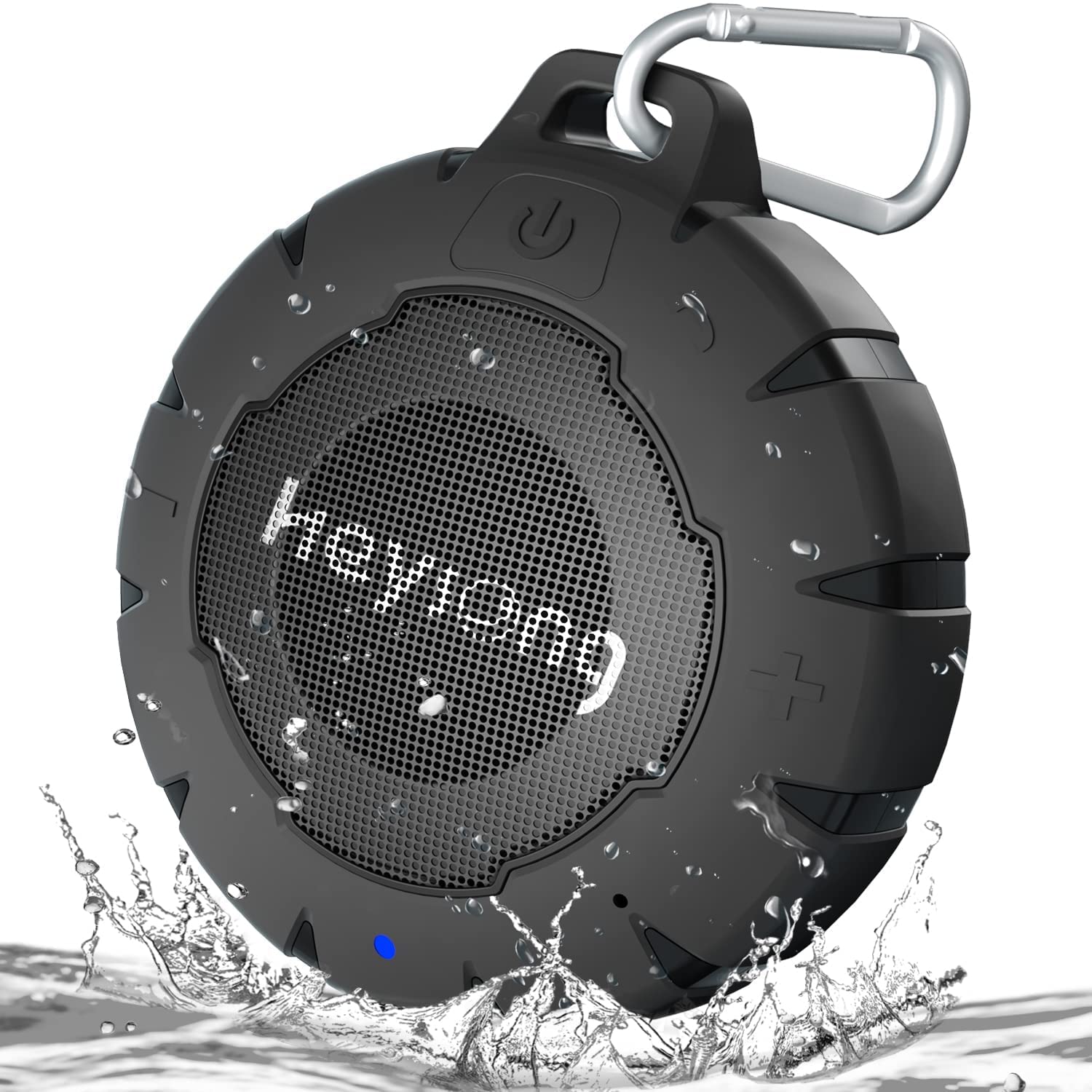 HEYSONG Waterproof Shower Speaker, Durable & Lightweight Portable with HD Sound, Stereo Pairing, Wireless Outdoor for Pool, Beach, Hiking, Kayaking, Gift for Men, Women