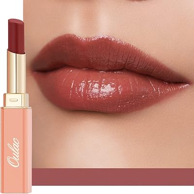 Oulac Moisture Shine Lipstick Hydrating Lip Color Grande Dame 02 Plummy