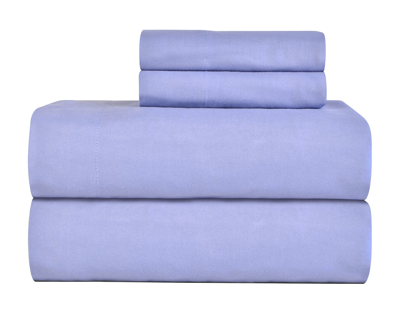 Photo 1 of Pointehaven Heavy Weight Flannel Sheet Set, Queen, Blue - Warm & Cozy - 100% Cotton Flannel Pre-Shrunk -170 GSM -Deep Pockets -Easy Fit Elastic All Around-Comfy Double Brushed