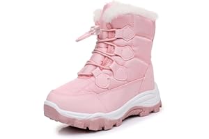 Ahannie Boys Girls Snow Boots Toddler Kids Winter Boots Water Resistant Cold Weather Shoes (Toddler/Little Kid)