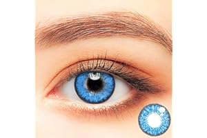 LIBRUVER Colored Contact Case Storage Set for Costume, Bseries Brilliant Blue