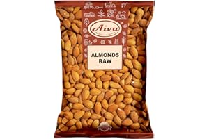 AIVA WE BELIEVE IN QUALITY AIVA, Natural Whole Raw Almonds, Unsalted, No Shell - 5 lb, Grown in the USA, Raw Whole Almonds with Skin