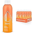 PATH Grapefruit Mango Flavored Sparkling Water - Ultra-Purified, pH-Balanced Carbonated Soda Water in Aluminum Water Bottle - BPA Free, Light, Reusable, Infinitely Recyclable 20.3 fl oz (Pack of 12)