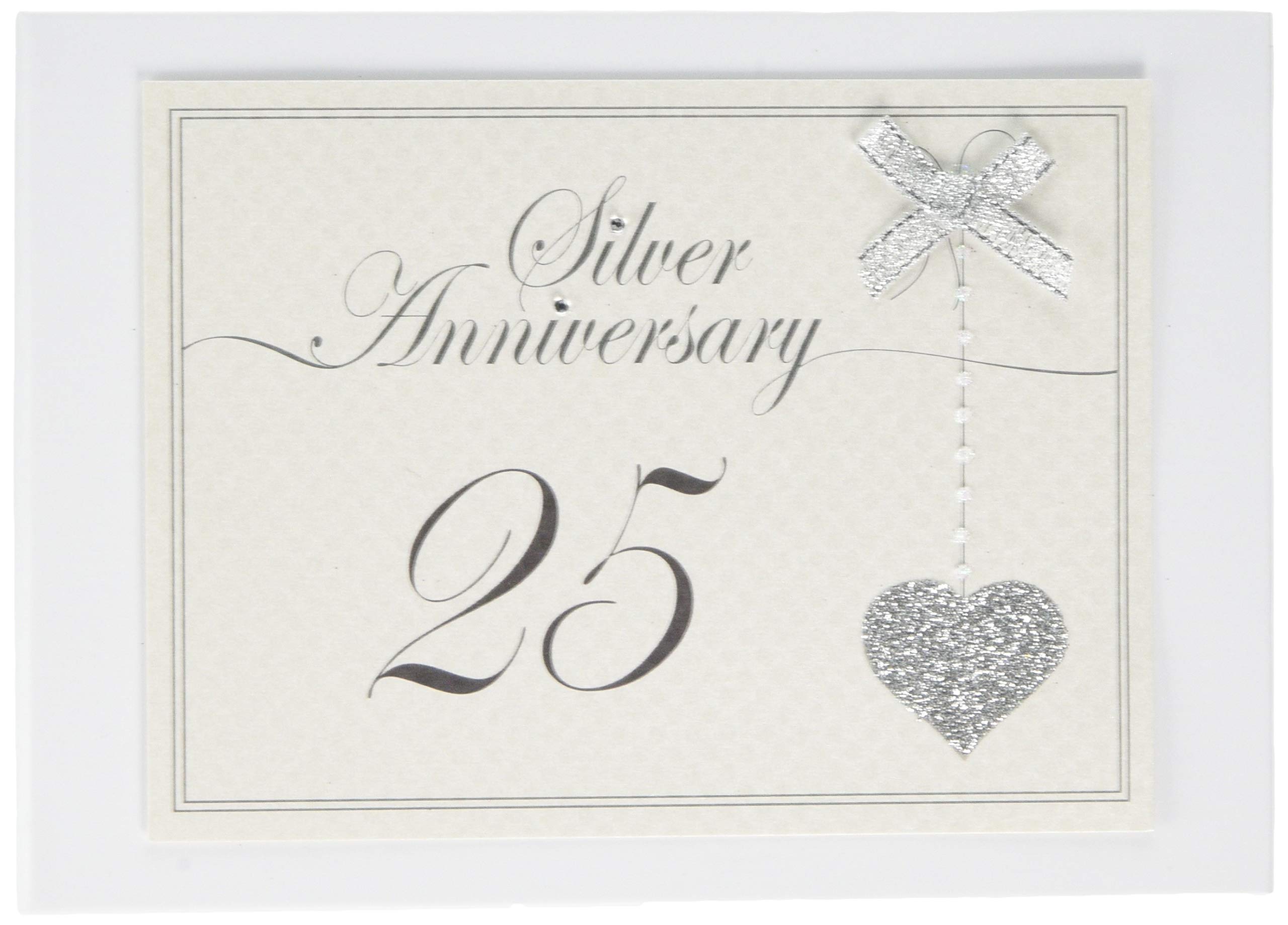 White Cotton Cards 25th Anniversary, Heart Photo Album (LLA25T), of