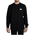 Ben Davis Men's Classic Label Long Sleeve Heavy Duty Pocket T-Shirt