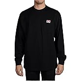 Ben Davis Men's Classic Label Long Sleeve Heavy Duty Pocket T-Shirt