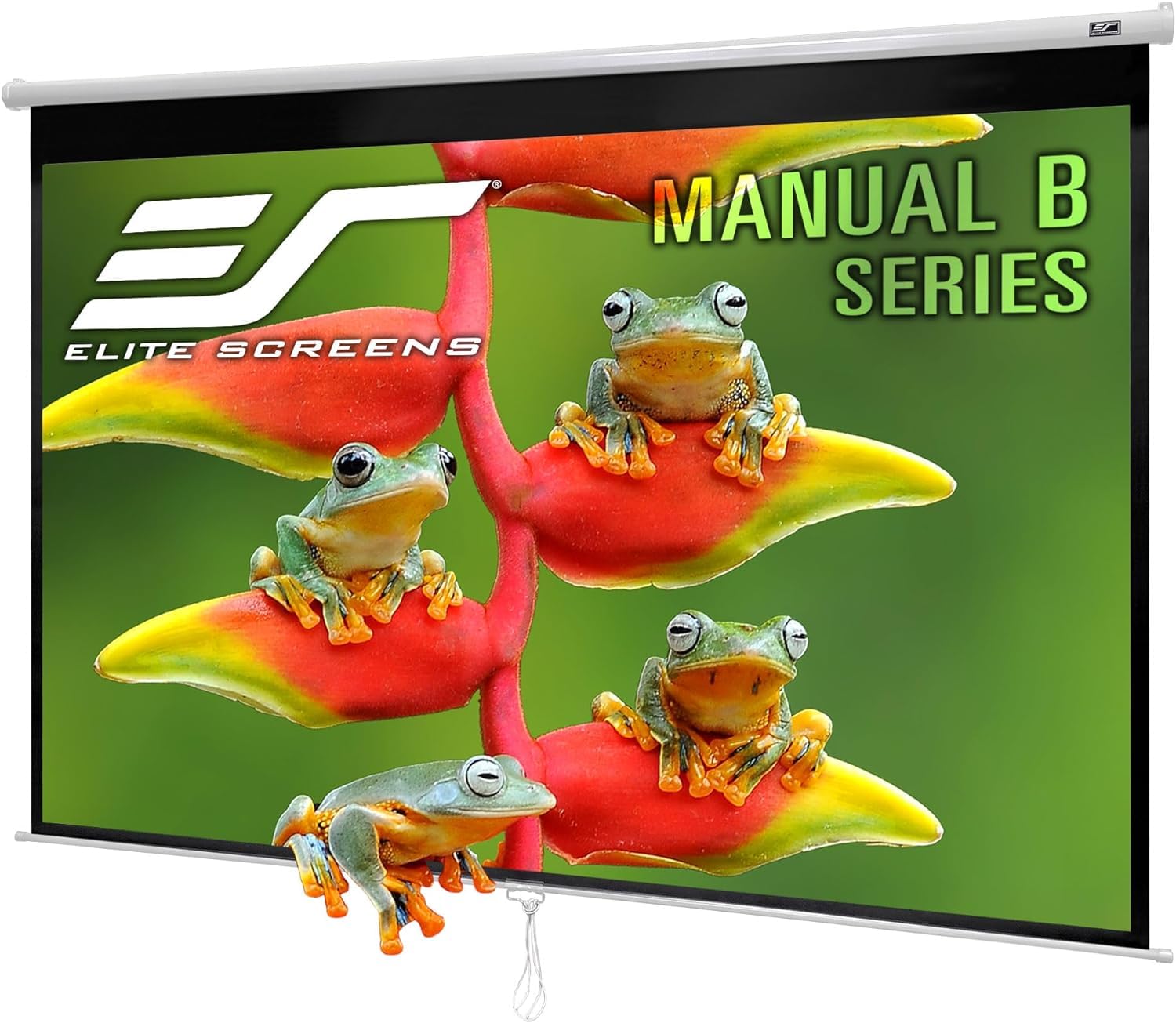 Elite Screens Manual B Series, 120-INCH Pull Down