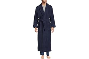 Lands' End Men's Full Length Turkish Cotton Terry Bathrobe