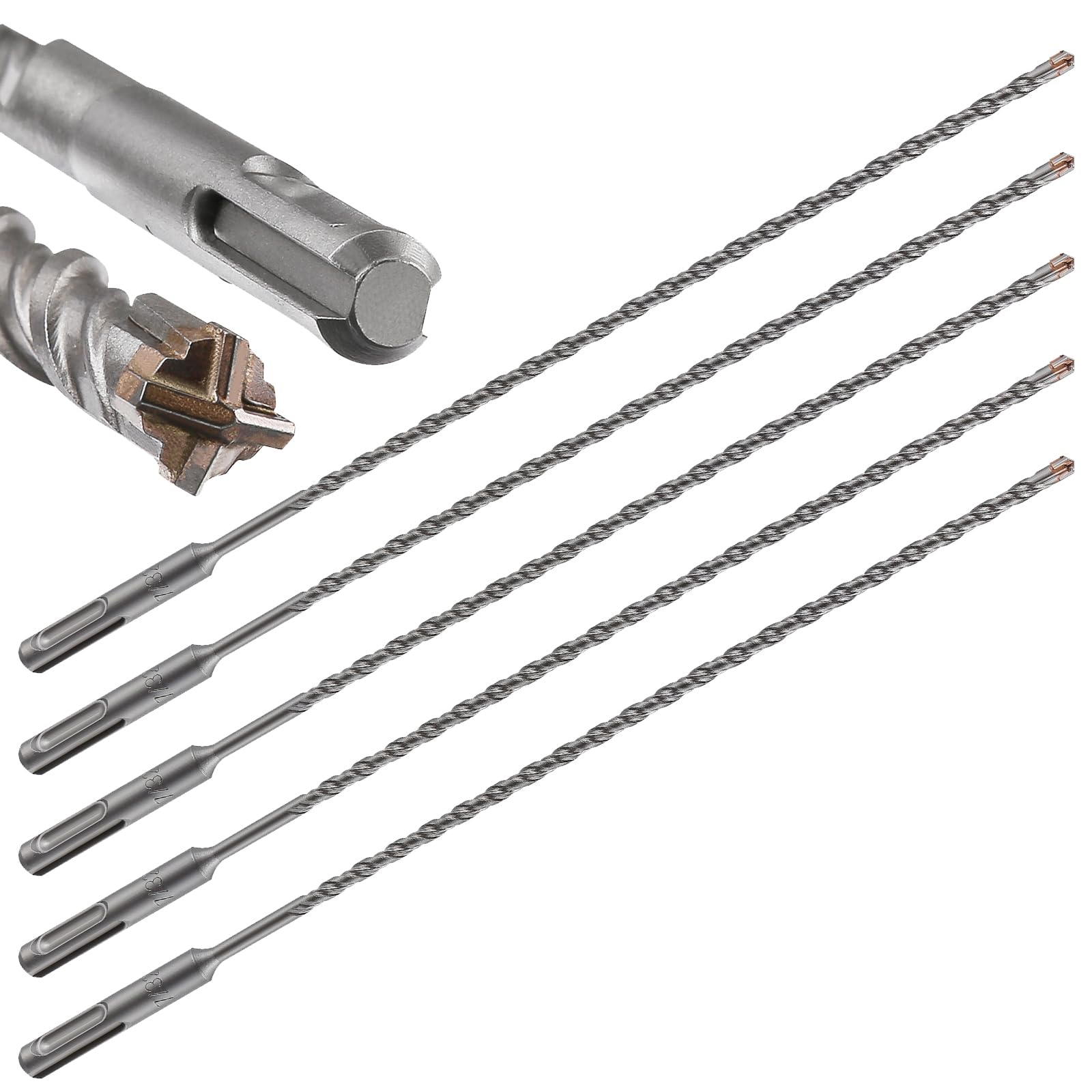 Wensilon 5pcs 7/32" X 8"-6" Cross-Type Double