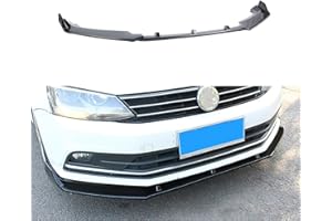 MUTUSAISI 3-Stage Front Bumper Lip Splitter Fit for Volkswagen VW JETTA MK6 MK6.5 2015-2018 Protection Spoiler Accessories Br