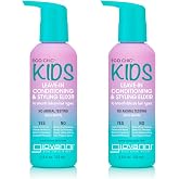 GIOVANNI Eco Chic Kids Leave-In Conditioning &amp; Styling Elixir, 4.5 Fl Oz | 2 Pack, Conditioner for Smooth Delicate Hair Types, Salon Quality, Vegan