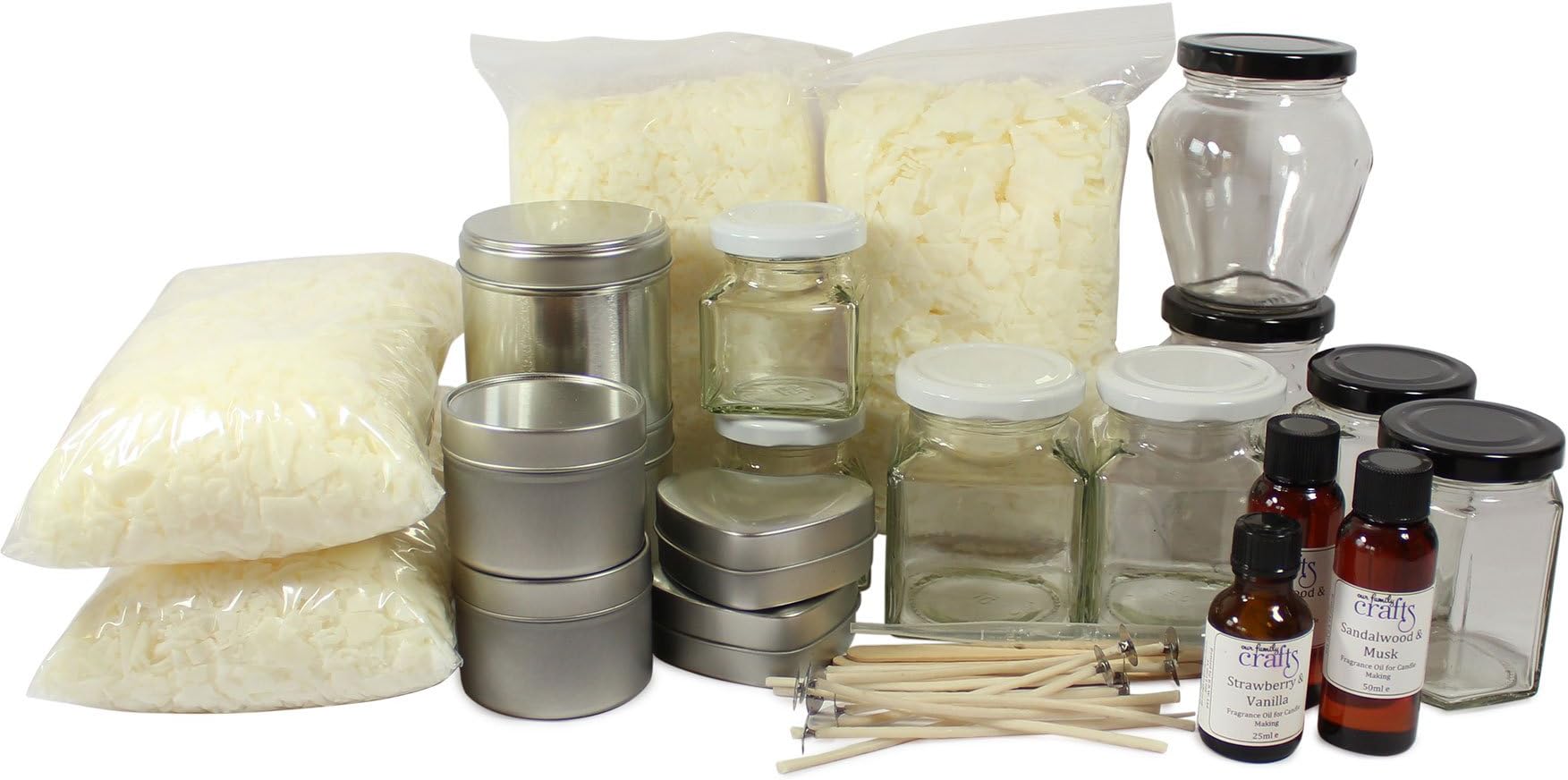 Our Family Crafts Ultimate Refill Candle Kit, Snowberry/Mistletoe