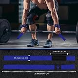 WFX Weight Lifting Straps Wrist Support Padded Neoprene Blue view 3