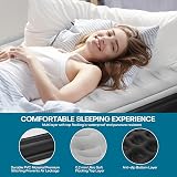 Panana Single Air Bed with Built-in Pump 196x97x47cm Flocked Top view 4