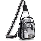 XYWstore Clear Bag for Stadium Events, Clear Purses For Women Stadium Crossbody Clear Fanny pack For Women Concert Bag