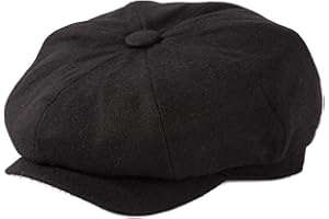 TOP-EX L/XL/XXL Wool Tweed Newsboy Cap for Men Paperboy Warm Winter Hat Vintage Flat Ivy Cabbie Gatsby Cap