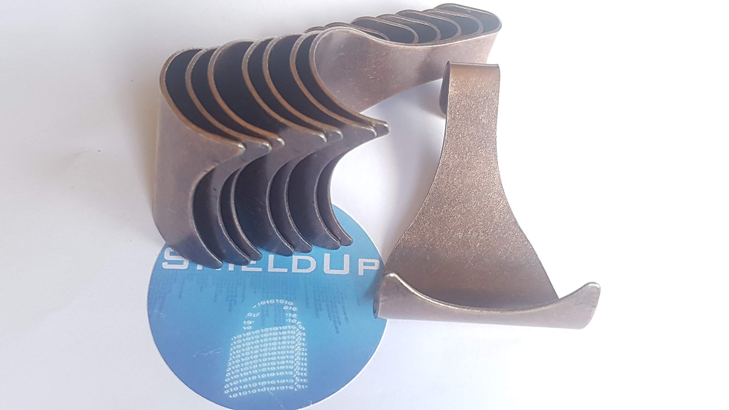 ShieldUp Bronzed Mirror & Picture Rail Moulding Hooks x 8