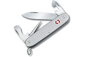 Victorinox Swiss Army 53960 Pioneer Pocket Knife, Silver Alox, 91mm
