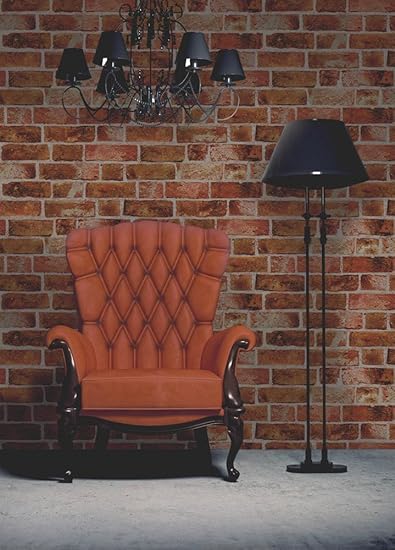 Brewster Tapete, Backsteine, Orange, FD31045