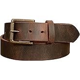 Bullhide Belts Mens USA Made Leather Belt for Casual 1.50" Wide,