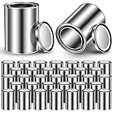 Blulu 50 Pcs Bulk Paint Cans with Lids 2 Pint Empty Metal Paint Bucket Multipurpose Leftover Paints Storage Containers for DIY Paints Crafts Project Adhesives