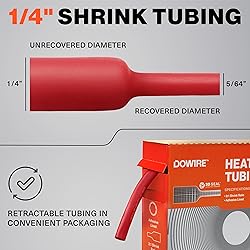 Dowire Heat Shrink Tubing 1/4" - Adhesive Lined
