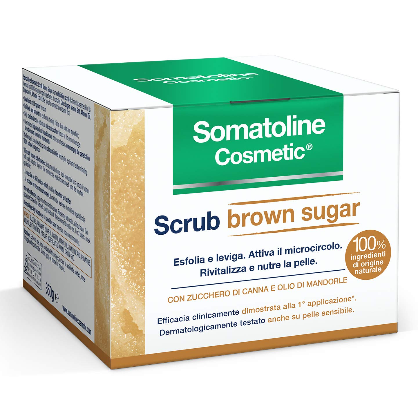 Somatoline Scrub Corpo Esfoliante Rigenerante Brown Sugar 350g