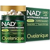 Ovelanique NAD Supplement with Nicotinamide Riboside & Resveratrol |NMNH Supplement Alternative| NAD+ Complex with Quercetin Phytosome & CoQ10 | Liposomal Delivery,120 Capsules(Packaging May Vary)