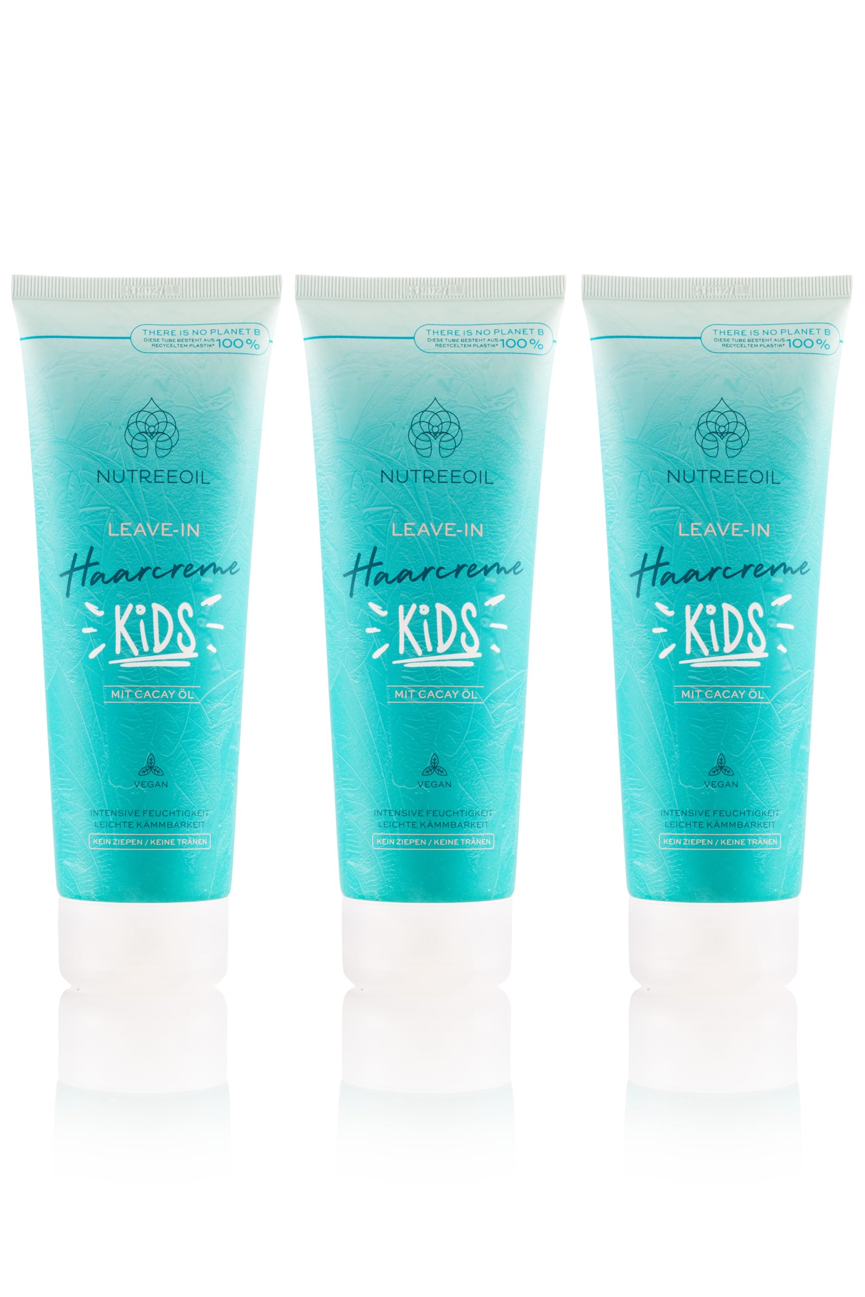 NUTREEOIL Leave-In Kids Hair Cream 200 ml for Curls and Straight Hair with Cacay Oil Intensive Moisture Easy to Comb Anti-Frizz Vitamin E Vegan