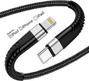 iPhone USB C to Lightning Cable 6ft Apple MFi Certified, Jeenek 2Pack iPhone 12 Fast Charging Cable Lightning to Type C Charger Cord Compatible with iPhone 12/12 Mini/12 Pro/11 Pro Max/X/XS/XR/8