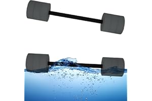 Hikeen Aquatic Exercise Dumbbells Water Dumbbell Pool Resistance Aquatic Fitness Barbells with 4 High-Density EVA Foam Pool Weights Dumbbells, for Water Aerobics Weight Loss