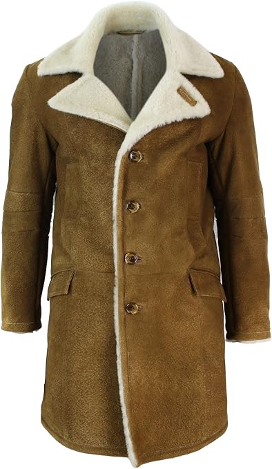 Manteau En Cuir Synthétique Mi-long Pour Homme - Doudoune Polaire Intérieur - Style Trench Décontracté - Automne/hiver