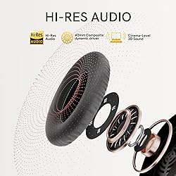 QCY H3 ANC Bluetooth Headphones Over Ear, Active