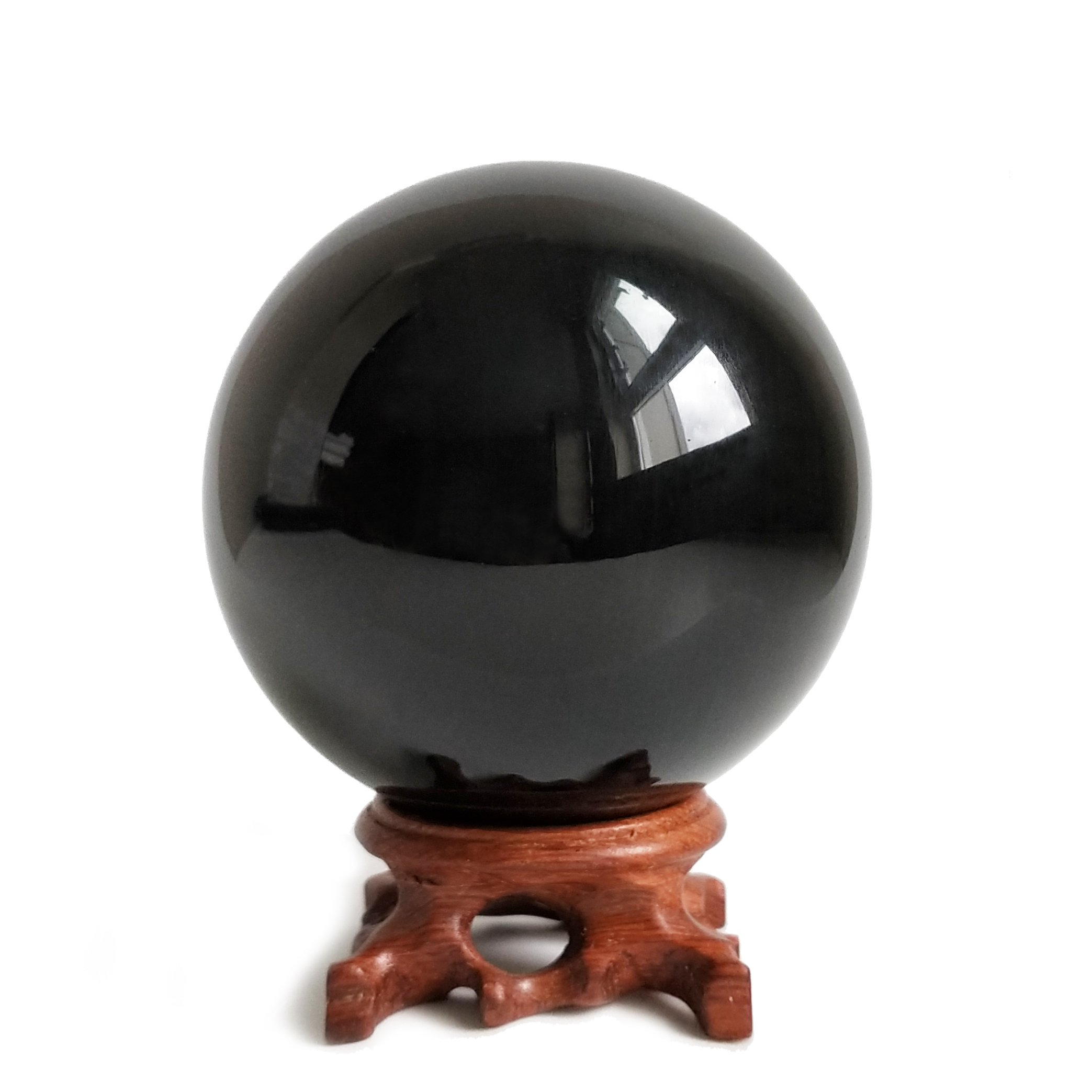 Black Obsidian Crystal Balls for Fengshui, Meditation, Crystal Healing, Divination, Home Decoration, Black Magic Crystal Sphere