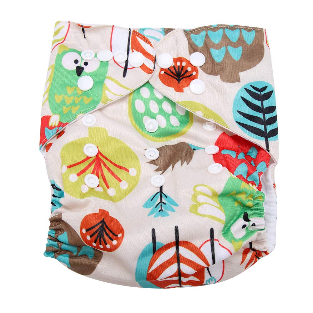 Kolo U2013 Set Di 6 Pannolini Lavabili Riutilizzabili Per Bambini E Neonati + 6 Inserti Assorbenti In Bambù + 1 Borsa Wetbag. Taglia Regolabile, Unisex 100% Ecologici