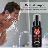 Sminiker Beard Grooming Kit with Oil Balm Wash Brush Comb Scissors view 6