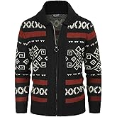 PJ PAUL JONES Men's Casual Curling Sweater Cardigans Button Down Knitted Sweater