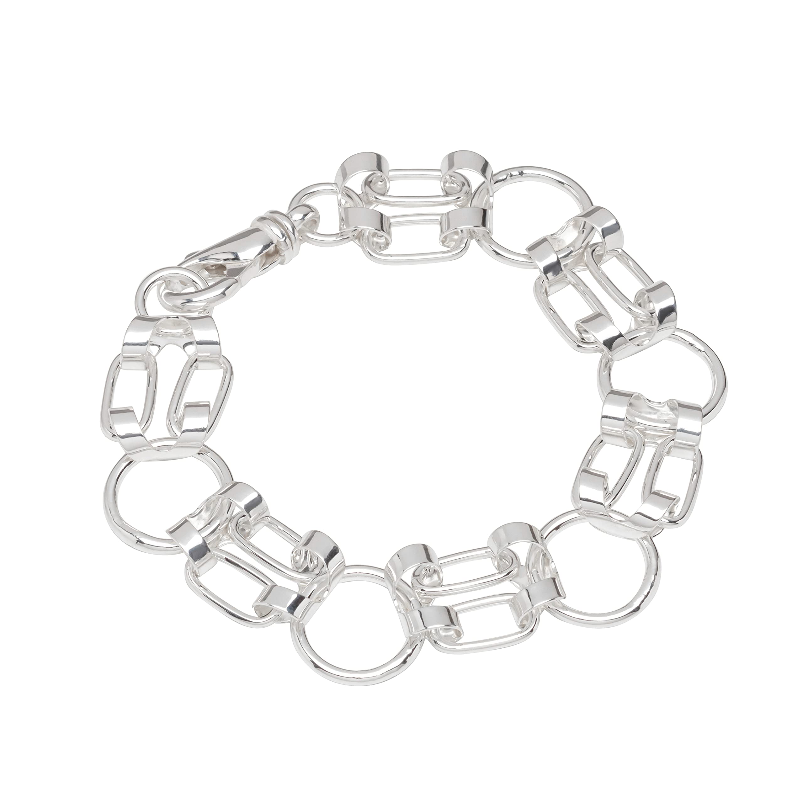 NKlaus bracelet 925 Sterling Silver 22cm Luna chain ladies designer bracelet chain exquisite 12815