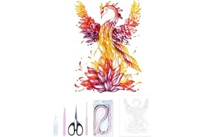 Uniquilling Quilling Kit, Paper Quilling Kits, 16 * 20-in Phoenix Paper Filigree Kits with Quilling Tools& Using Manual, DIY 