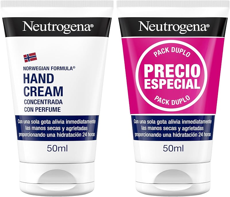 Neutrogena norwegian formula hand care, creme para as mãos duplo concentrado, 2 x 50 ml