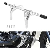 Wsays Front Highway Crash Bars Engine Guards Flat-Out Fit for Harley | Fit for Dyna Street Bob Fat Bob Wide Glide Low Rider 2006-2017 with Mid Control Models