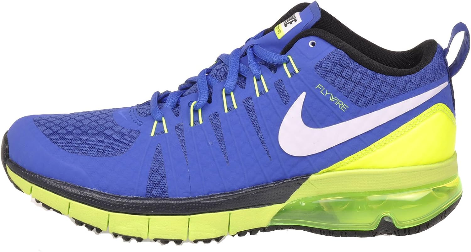 white and royal blue air max