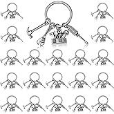 MEDIHOOL 20PCS Tools Keychains, Toolbox Pendant Keychain with Wrench Hammer Screwdriver Charm Gift for Dad & Handymen DIY Enthusiasts
